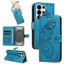 Mobigear Butterfly Housse Samsung Galaxy S26 Ultra Etui Porte-Monnaie - Bleu