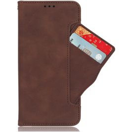 Mobigear Slide Wallet Housse OPPO Find X9 Pro Etui Porte-Monnaie - Marron
