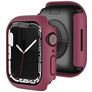 Mobigear Colors Coque Apple Watch - 45 mm Thin Coque Rigide - Bordeaux