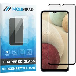 Mobigear Premium Samsung Galaxy A12 Verre trempé Protection d'écran - Compatible Coque - Noir