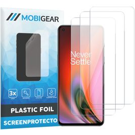 Mobigear OnePlus Nord 2 Protection d'écran Film - Compatible Coque (Lot de 3)