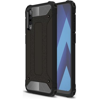 Mobigear Outdoor Coque Samsung Galaxy A50 Coque arrière Rigide Anti-Chocs - Noir