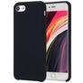 Mobigear Rubber Touch Coque iPhone SE (2022) Coque arrière en Silicone - Noir