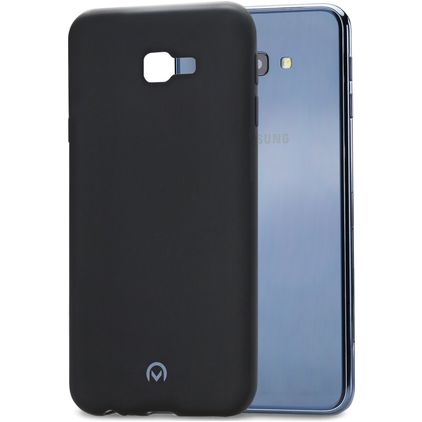 Mobilize Rubber Gelly Coque Samsung Galaxy J4 Plus Coque arrière en TPU Souple - Matt Black