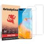 GrizzlyCoat Huawei P40 Pro Hydrogel TPU Protection d'écran - Compatible Coque + Cadre d'installation (Lot de 2)