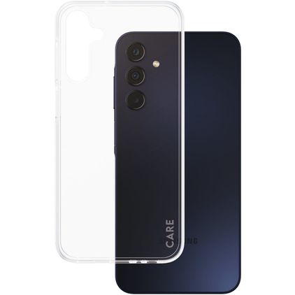 CARE by PanzerGlass Fashionable Transparent Samsung Galaxy A15 5G Silicone Coque arrière - Transparent