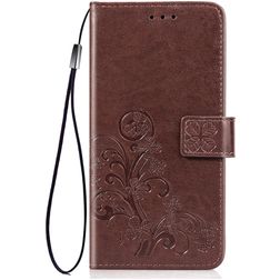 Mobigear Clover Huawei P40 Pro Étui Portefeuille - Marron
