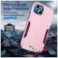 Mobigear Heavy Armor Coque iPhone 14 Coque arrière Rigide Anti-Chocs - Rose / Violet