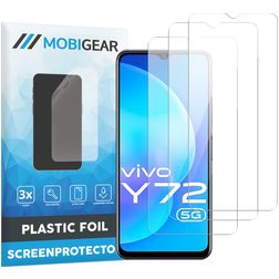 Mobigear Vivo Y72 Protection d'écran Film - Compatible Coque (Lot de 3)