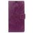Mobigear Basic Housse Motorola One Power Etui Porte-Monnaie - Violet