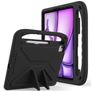Mobigear AeroArmor Coque iPad Air 13 Pouces (2025) Coque de tablette pour enfants avec Poignée Enfants en EVA + Porte-crayon - Noir