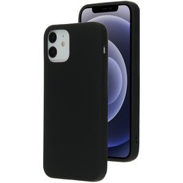 Mobiparts Coque iPhone 12 Pro Coque arrière en Silicone - Noir Mobiparts Coque iPhone 12 Pro Coque arrière en Silicone - Noir