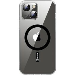 Valenta Coque Transparente iPhone 13 MagSafe Coque arrière en Verre trempé - Transparent