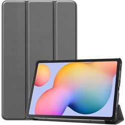 Mobigear Tri-Fold Coque Samsung Galaxy Tab S6 Lite Etui - Gris