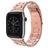 Mobigear Antwerp Bracelet Acier Apple Watch Fermeture boucle déployante - 42/41/40/38 mm - Rose doré