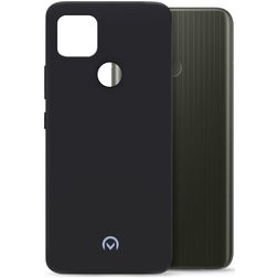 Mobilize Rubber Gelly Realme C25Y TPU souple Coque arrière - Matt Black