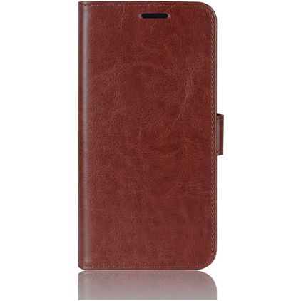 Mobigear Wallet Housse Motorola One Fusion Plus Etui Porte-Monnaie - Marron