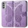 Mobigear Butterfly Housse Motorola Moto G82 Etui Porte-Monnaie - Violet