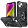 Mobigear Armor Ring Coque iPhone 14 Plus Coque arrière Rigide Anti-Chocs avec Anneau-Support - Noir