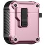 Mobigear Armor Clip Coque Apple AirPods 1 Coque Rigide - Rose