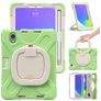 Mobigear RingGuard Coque iPad Mini 6 (2021) Coque arrière en Plastique rigide,Silicone + Porte-crayon + Bandoulière + Support Amovible - Vert