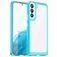 Mobigear Crystal Coque Samsung Galaxy S23 Plus Coque arrière Rigide - Transparent / Turquoise