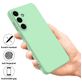 Mobigear Rubber Touch Coque Samsung Galaxy S25 FE Coque arrière en Silicone - Vert