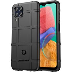 Mobigear Rugged Shield Samsung Galaxy M33 TPU souple Coque arrière Antichoc - Noir