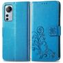 Mobigear Clover Housse Xiaomi 12 Lite Etui Porte-Monnaie - Bleu