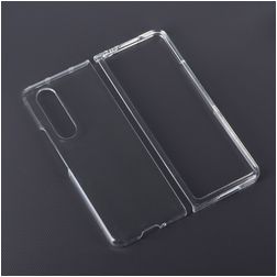 Mobigear Crystal Transparent Samsung Galaxy Z Fold 3 Plastique rigide Coque arrière - Transparent