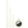 Mobigear Lanyard Coque Apple AirTag Coque en Silicone Souple - Blanc