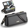 CaseMe ME30 Crossbody Sac téléphone - Large - Noir