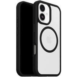 OtterBox React iPhone 17 MagSafe Plastique rigide Coque arrière Antichoc - Transparent / Noir