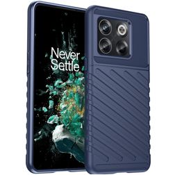 Mobigear Groove Coque OnePlus 10T Coque arrière en TPU Souple - Bleu