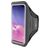 Mobiparts Comfort Fit Brassard Téléphone Samsung Galaxy S10 Plus Brassard Coque de Sport en Neoprène - Noir