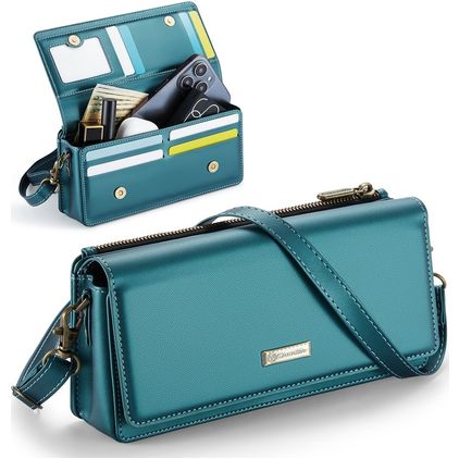 CaseMe ME30 Crossbody Sac téléphone - Large - Bleu