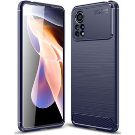 Mobigear Brushed Slim Coque POCO X4 Pro 5G Coque arrière en TPU Souple - Bleu Mobigear Brushed Slim Coque POCO X4 Pro 5G Coque arrière en TPU Souple - Bleu