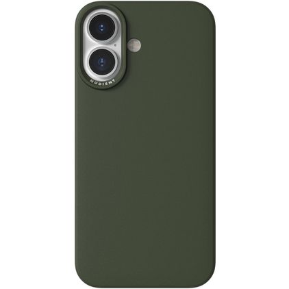 Nudient Thin Precise Coque iPhone 16 MagSafe Coque arrière Rigide - Pine Green