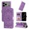 Mobigear Sunflower Housse iPhone 17 Pro Max Etui Porte-Monnaie - Violet