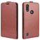 Mobigear Motorola Moto E6s (2020) Étui à rabat - Marron