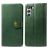 Mobigear Snap Button Samsung Galaxy S21 FE Étui Portefeuille - Vert