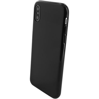 Mobiparts Classic Coque iPhone X Coque arrière en TPU Souple - Noir