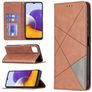 Mobigear Rhombus Slim Housse Samsung Galaxy A22 5G Etui - Marron