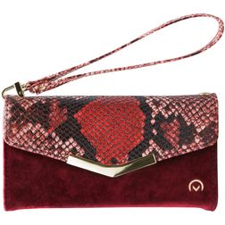 Mobilize Gelly Velvet iPhone 12 Détachable 2in1 Pochette - Red Snake