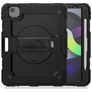 Mobigear SureGrip Xtreme Coque iPad Air 5 (2022) Coque arrière en Plastique rigide,Silicone + Porte-crayon + Bandoulière + Support Amovible - Noir