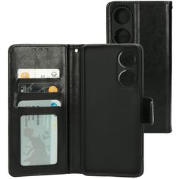 Mobiparts Classic Wallet Housse OPPO A98 Etui Porte-Monnaie - Noir