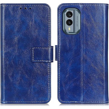 Mobigear Basic Housse Nokia X30 Etui Porte-Monnaie - Bleu