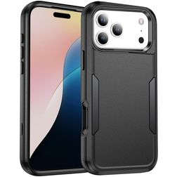 Mobigear Ultra Tough iPhone 17 Pro Max Plastique rigide Coque arrière Antichoc - Noir