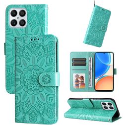 Mobigear Sunflower Housse HONOR X8 Etui Porte-Monnaie - Vert