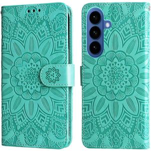 Mobigear Sunflower Housse Samsung Galaxy S26 Plus Etui Porte-Monnaie - Vert